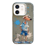 Animal Pattern Oil Painting Series PC + TPU Phone Case, For iPhone 12 mini