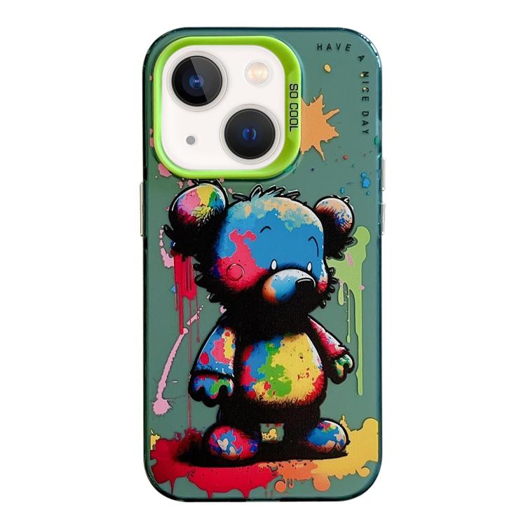 Animal Pattern Oil Painting Series PC + TPU Phone Case, For iPhone 13 mini