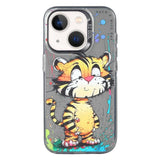 Animal Pattern Oil Painting Series PC + TPU Phone Case, For iPhone 13 mini