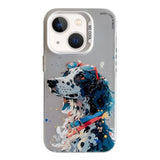 Animal Pattern Oil Painting Series PC + TPU Phone Case, For iPhone 13 mini