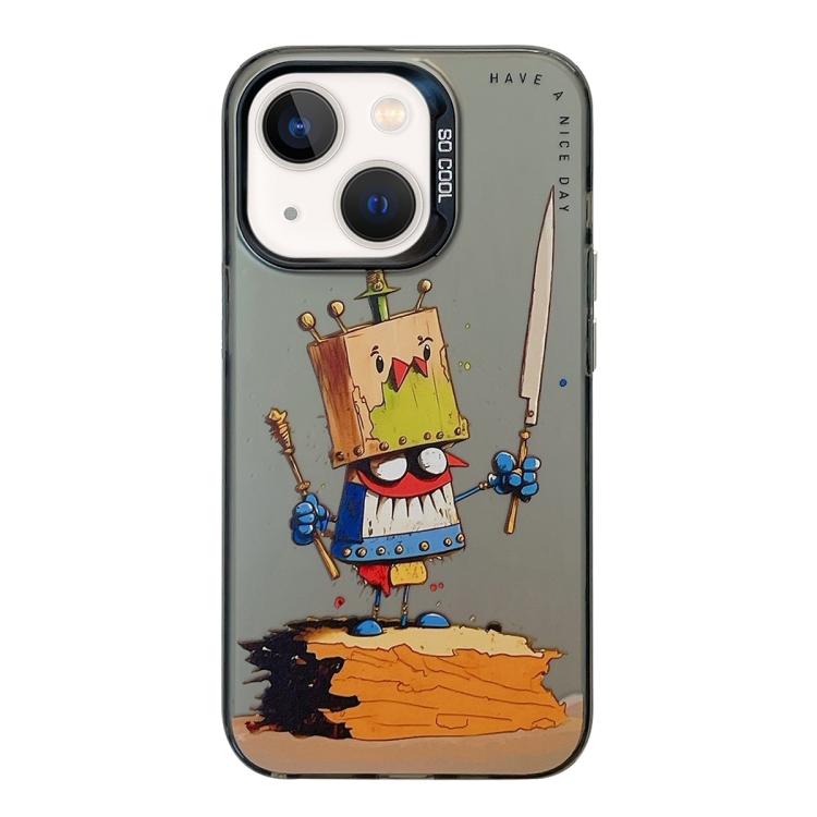 Animal Pattern Oil Painting Series PC + TPU Phone Case, For iPhone 13 mini