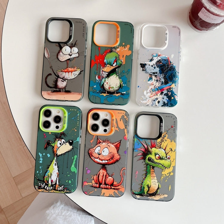 Animal Pattern Oil Painting Series PC + TPU Phone Case, For iPhone 11 Pro