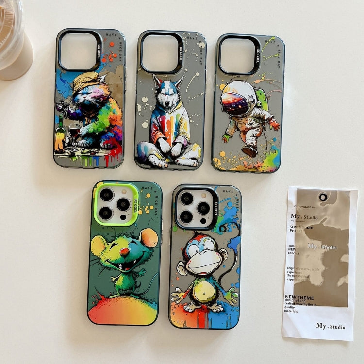 Animal Pattern Oil Painting Series PC + TPU Phone Case, For iPhone 7 / 8 / SE 2020