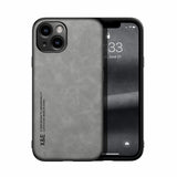 Skin Feel Magnetic Leather Back Phone Case, For iPhone 14, For iPhone 14 Pro, For iPhone 14 Pro Max