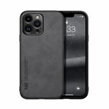 Skin Feel Magnetic Leather Back Phone Case, For iPhone 14, For iPhone 14 Pro, For iPhone 14 Pro Max