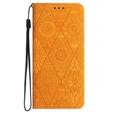 Ethnic Embossed Adsorption Leather Phone Case, For iPhone 15 Pro Max, For iPhone 15 Pro, For iPhone 15 Plus, For iPhone 15