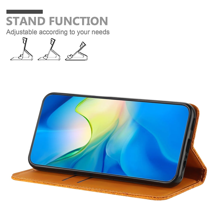 Ethnic Embossed Adsorption Leather Phone Case, For iPhone 15 Pro Max, For iPhone 15 Pro, For iPhone 15 Plus, For iPhone 15
