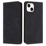 Ethnic Embossed Adsorption Leather Phone Case, For iPhone 15 Pro Max, For iPhone 15 Pro, For iPhone 15 Plus, For iPhone 15