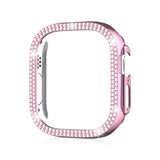Double Row Diamond Hollow PC Watch Case, For Apple Watch Ultra 2 / Ultra 49mm