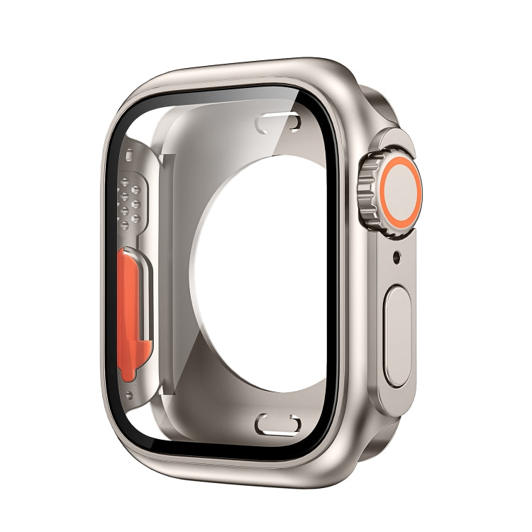Change to Ultra 49mm All-Inclusive Film Hybrid PC Watch Case, For Apple Watch Series 6 / 5 / 4 / SE 44mm, For Apple Watch Series 6 / 5 / 4 / SE 40mm, For Apple Watch Series 9 / 8 / 7 45mm, For Apple Watch Series 9 / 8 / 7 41mm