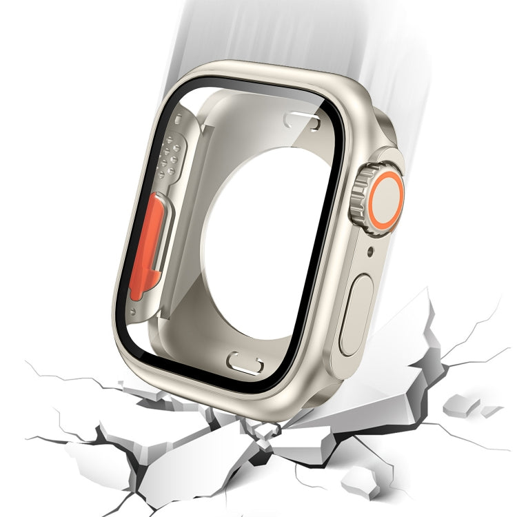 Change to Ultra 49mm All-Inclusive Film Hybrid PC Watch Case, For Apple Watch Series 6 / 5 / 4 / SE 44mm, For Apple Watch Series 6 / 5 / 4 / SE 40mm, For Apple Watch Series 9 / 8 / 7 45mm, For Apple Watch Series 9 / 8 / 7 41mm