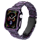 Printed Resin PC Watch Band Case Kit, For Apple Watch Series 6/5/4/SE 44mm, For Apple Watch Series 6/5/4/SE 40mm, For Apple Watch Series 9 / 8 / 7 45mm, For Apple Watch Series 9 / 8 / 7 41mm
