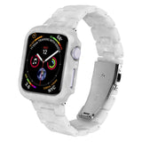 Printed Resin PC Watch Band Case Kit, For Apple Watch Series 6/5/4/SE 44mm, For Apple Watch Series 6/5/4/SE 40mm, For Apple Watch Series 9 / 8 / 7 45mm, For Apple Watch Series 9 / 8 / 7 41mm