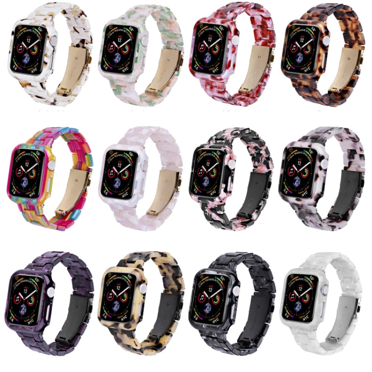 Printed Resin PC Watch Band Case Kit, For Apple Watch Series 6/5/4/SE 44mm, For Apple Watch Series 6/5/4/SE 40mm, For Apple Watch Series 9 / 8 / 7 45mm, For Apple Watch Series 9 / 8 / 7 41mm