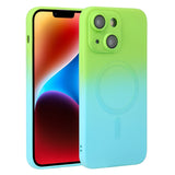Liquid TPU Silicone Gradient MagSafe Phone Case, For iPhone 16, For iPhone 15 Pro Max, For iPhone 15 Pro, For iPhone 15 Plus, For iPhone 15