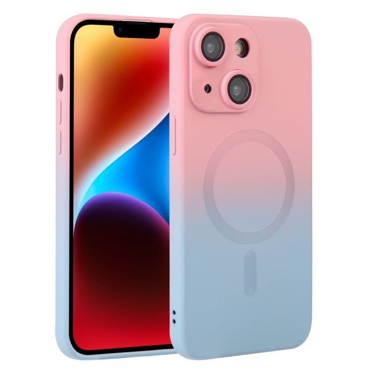 Liquid TPU Silicone Gradient MagSafe Phone Case, For iPhone 16, For iPhone 15 Pro Max, For iPhone 15 Pro, For iPhone 15 Plus, For iPhone 15