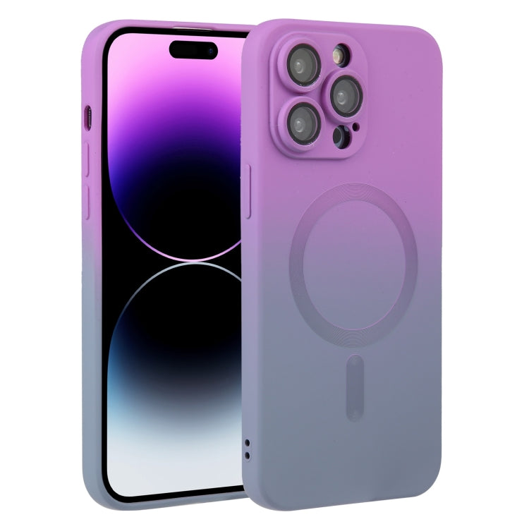 Liquid TPU Silicone Gradient MagSafe Phone Case, For iPhone 16, For iPhone 15 Pro Max, For iPhone 15 Pro, For iPhone 15 Plus, For iPhone 15