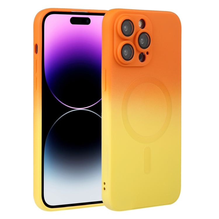 Liquid TPU Silicone Gradient MagSafe Phone Case, For iPhone 16, For iPhone 15 Pro Max, For iPhone 15 Pro, For iPhone 15 Plus, For iPhone 15