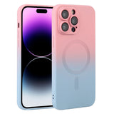Liquid TPU Silicone Gradient MagSafe Phone Case, For iPhone 16, For iPhone 15 Pro Max, For iPhone 15 Pro, For iPhone 15 Plus, For iPhone 15
