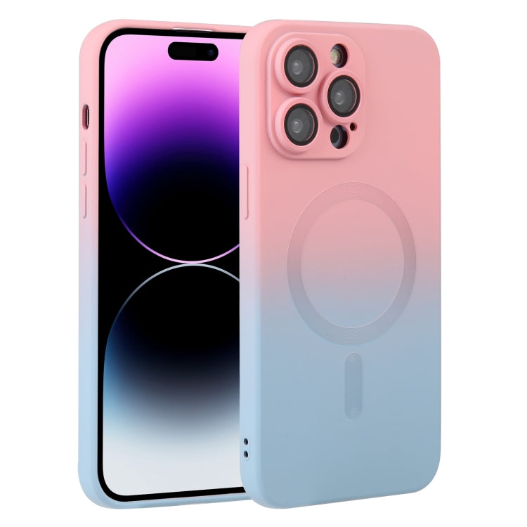Liquid TPU Silicone Gradient MagSafe Phone Case, For iPhone 16, For iPhone 15 Pro Max, For iPhone 15 Pro, For iPhone 15 Plus, For iPhone 15