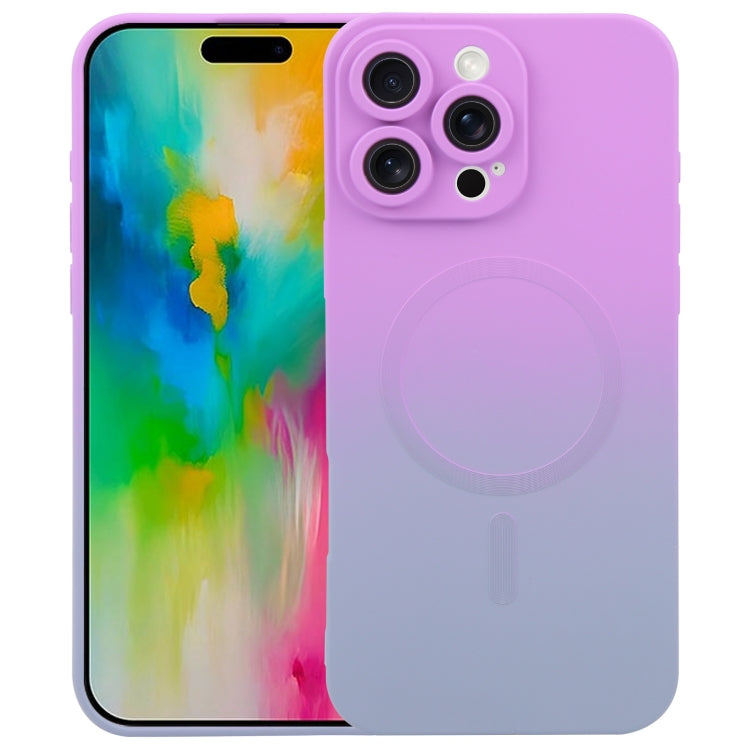 Liquid TPU Silicone Gradient MagSafe Phone Case, For iPhone 17e / 16e, For iPhone 17 Pro Max, For iPhone 17 Pro, For iPhone 17, For iPhone Air, For iPhone 16 Pro Max, For iPhone 16 Pro, For iPhone 16 Plus
