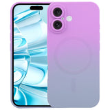 Liquid TPU Silicone Gradient MagSafe Phone Case, For iPhone 16, For iPhone 15 Pro Max, For iPhone 15 Pro, For iPhone 15 Plus, For iPhone 15