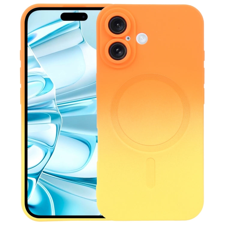 Liquid TPU Silicone Gradient MagSafe Phone Case, For iPhone 16, For iPhone 15 Pro Max, For iPhone 15 Pro, For iPhone 15 Plus, For iPhone 15