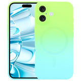 Liquid TPU Silicone Gradient MagSafe Phone Case, For iPhone 16, For iPhone 15 Pro Max, For iPhone 15 Pro, For iPhone 15 Plus, For iPhone 15