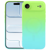 Liquid TPU Silicone Gradient MagSafe Phone Case, For iPhone 17e / 16e, For iPhone 17 Pro Max, For iPhone 17 Pro, For iPhone 17, For iPhone Air, For iPhone 16 Pro Max, For iPhone 16 Pro, For iPhone 16 Plus