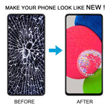 OLED LCD Screen Digitizer Full Assembly with Frame, Not Supporting Fingerprint Identification, For Samsung Galaxy A52S SM-A528B