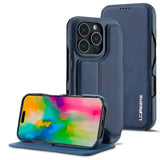 LC.IMEEKE Hon Ancient Series Flip Leather Phone Case, For iPhone 15 Pro, For iPhone 15 Plus, For iPhone 15