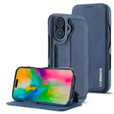 LC.IMEEKE Hon Ancient Series Flip Leather Phone Case, For iPhone 15 Pro, For iPhone 15 Plus, For iPhone 15