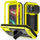 R-JUST Sliding Camera IP54 Life Waterproof Holder Phone Case, For iPhone 15 Pro Max, For iPhone 15 Pro, For iPhone 15 Plus, For iPhone 15