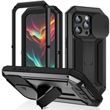 R-JUST Sliding Camera IP54 Life Waterproof Holder Phone Case, For iPhone 15 Pro Max, For iPhone 15 Pro, For iPhone 15 Plus, For iPhone 15