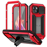 R-JUST Sliding Camera IP54 Life Waterproof Holder Phone Case, For iPhone 15 Pro Max, For iPhone 15 Pro, For iPhone 15 Plus, For iPhone 15