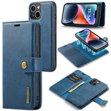 DG.MING Crazy Horse Texture Detachable Magnetic Leather Phone Case, For iPhone 15 Pro Max, For iPhone 15 Pro, For iPhone 15 Plus, For iPhone 15