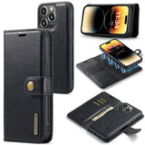 DG.MING Crazy Horse Texture Detachable Magnetic Leather Phone Case, For iPhone 15 Pro Max, For iPhone 15 Pro, For iPhone 15 Plus, For iPhone 15