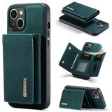 DG.MING M1 Series 3-Fold Multi Card Wallet Leather Phone Case, For iPhone 15 Pro Max, For iPhone 15 Pro, For iPhone 15 Plus, For iPhone 15