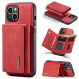 DG.MING M1 Series 3-Fold Multi Card Wallet Leather Phone Case, For iPhone 15 Pro Max, For iPhone 15 Pro, For iPhone 15 Plus, For iPhone 15