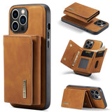 DG.MING M1 Series 3-Fold Multi Card Wallet Leather Phone Case, For iPhone 15 Pro Max, For iPhone 15 Pro, For iPhone 15 Plus, For iPhone 15