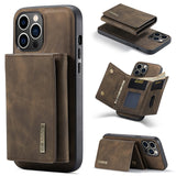 DG.MING M1 Series 3-Fold Multi Card Wallet Leather Phone Case, For iPhone 15 Pro Max, For iPhone 15 Pro, For iPhone 15 Plus, For iPhone 15