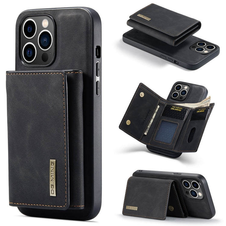 DG.MING M1 Series 3-Fold Multi Card Wallet Leather Phone Case, For iPhone 15 Pro Max, For iPhone 15 Pro, For iPhone 15 Plus, For iPhone 15
