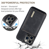 DG.MING M1 Series 3-Fold Multi Card Wallet Leather Phone Case, For iPhone 15 Pro Max, For iPhone 15 Pro, For iPhone 15 Plus, For iPhone 15