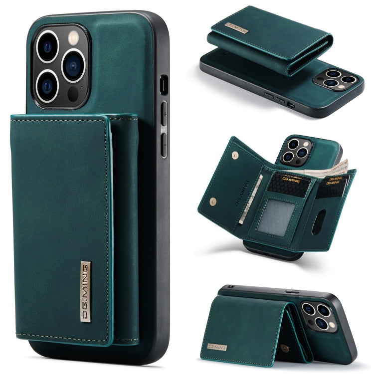 DG.MING M1 Series 3-Fold Multi Card Wallet Leather Phone Case, For iPhone 15 Pro Max, For iPhone 15 Pro, For iPhone 15 Plus, For iPhone 15