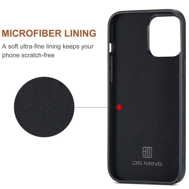 DG.MING M2 Series 3-Fold Card Bag Wallet Leather Phone Case, For iPhone 15 Pro Max, For iPhone 15 Pro, For iPhone 15 Plus, For iPhone 15