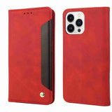 Skin Feel Splicing Leather Phone Case, For iPhone 16, For iPhone 15 Pro Max, For iPhone 15 Pro, For iPhone 15 Plus, For iPhone 15