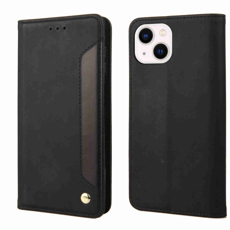 Skin Feel Splicing Leather Phone Case, For iPhone 16, For iPhone 15 Pro Max, For iPhone 15 Pro, For iPhone 15 Plus, For iPhone 15