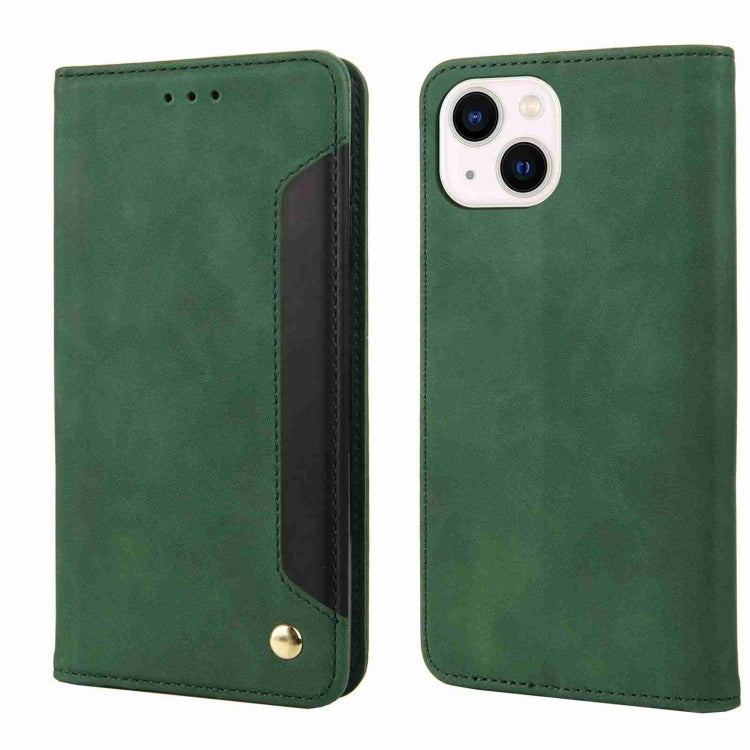 Skin Feel Splicing Leather Phone Case, For iPhone 16, For iPhone 15 Pro Max, For iPhone 15 Pro, For iPhone 15 Plus, For iPhone 15