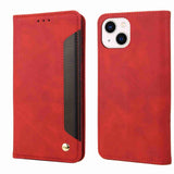 Skin Feel Splicing Leather Phone Case, For iPhone 16, For iPhone 15 Pro Max, For iPhone 15 Pro, For iPhone 15 Plus, For iPhone 15