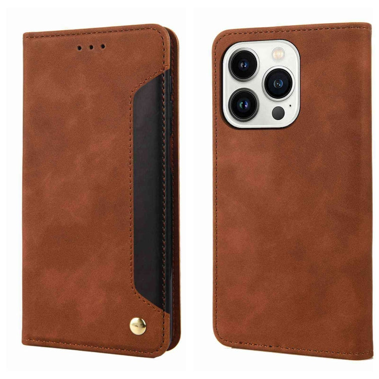 Skin Feel Splicing Leather Phone Case, For iPhone 17e / 16e, For iPhone 17 Pro Max, For iPhone 17 Pro, For iPhone 17, For iPhone Air, For iPhone 16 Pro Max, For iPhone 16 Pro, For iPhone 16 Plus